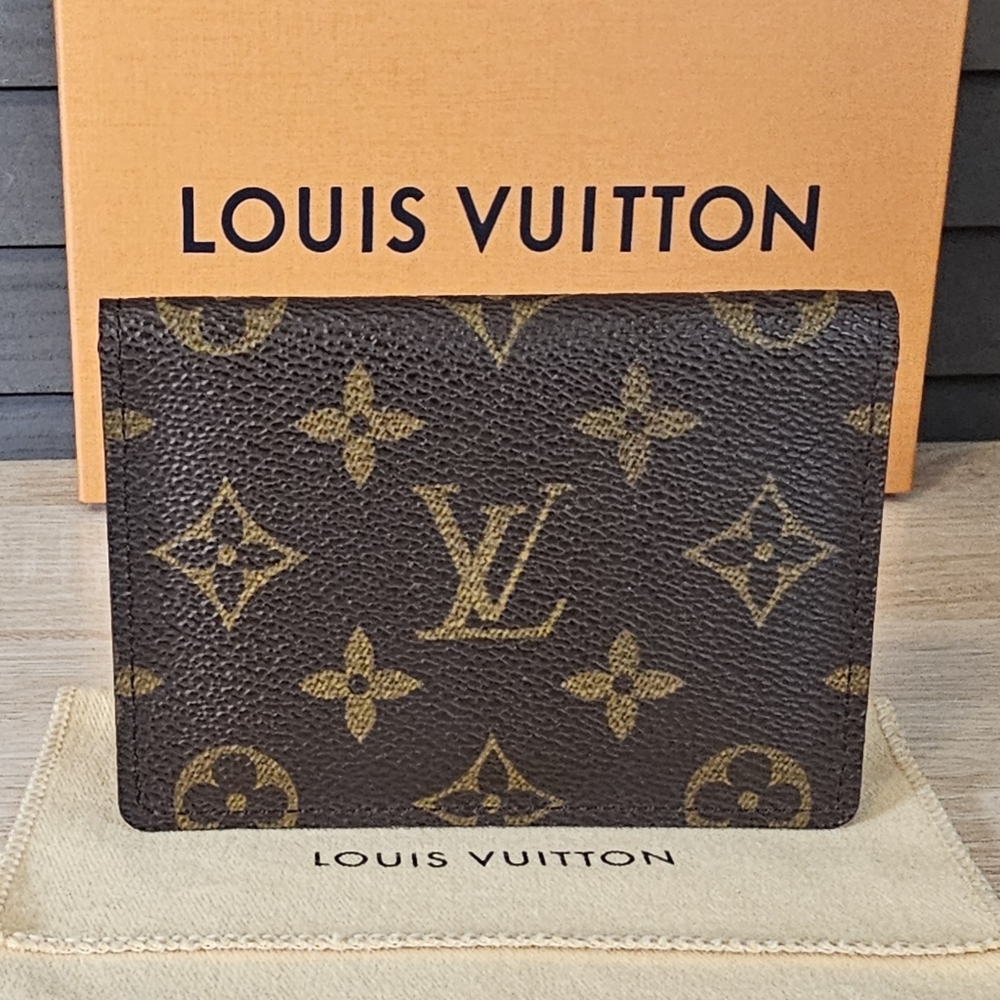 Authentic LOUIS VUITTON Monogram I.D. Cartes Case Card Holder
